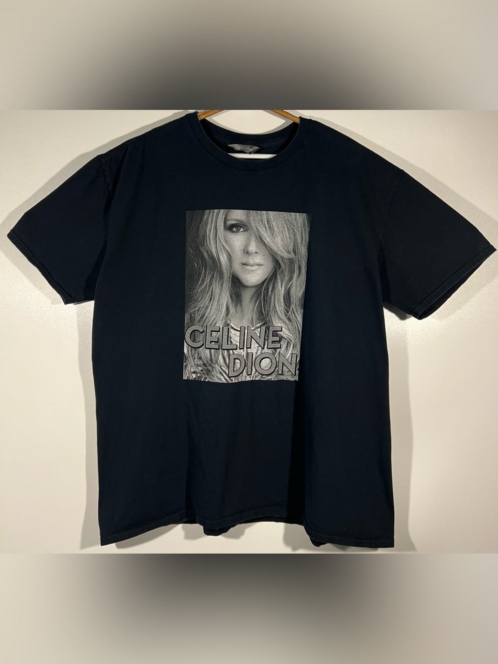 Vintage Celine Dion 2008 Taking Chances World Tour Shirt Black Portrait XXL 2XL